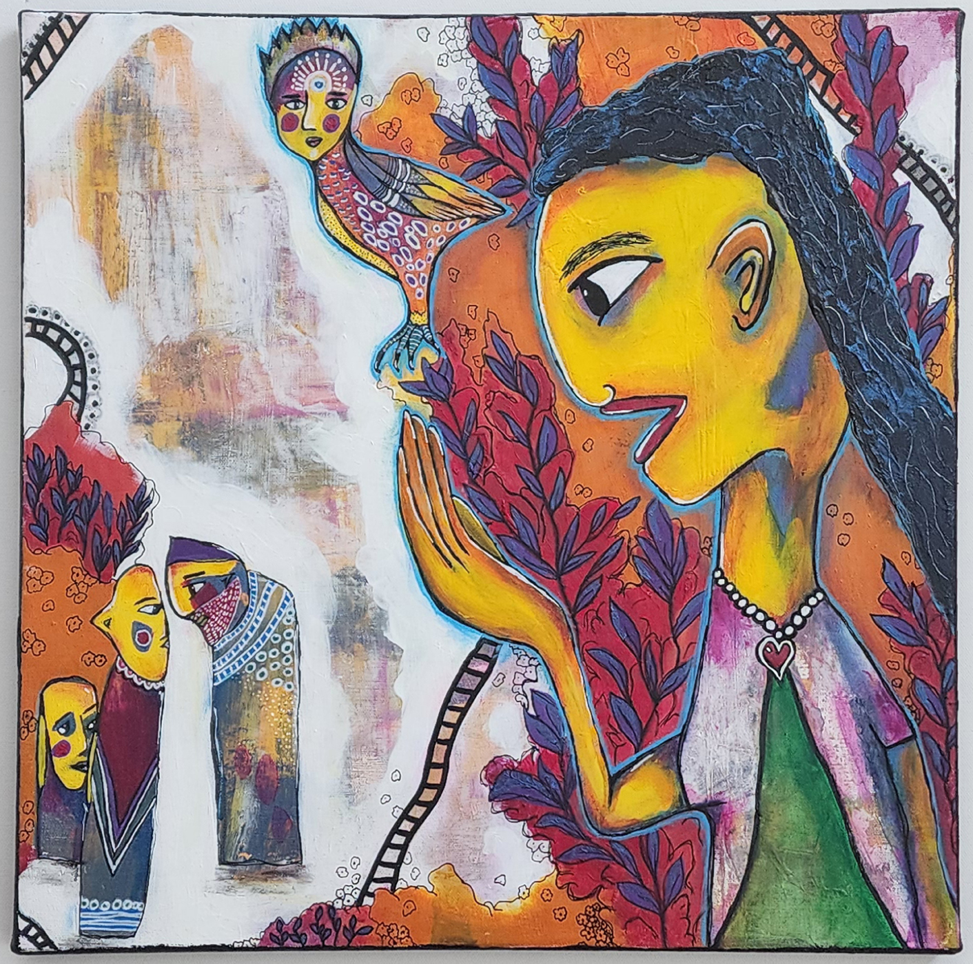 I have Hope that Peace Will Fly Again, painting by artist Christy Strickler