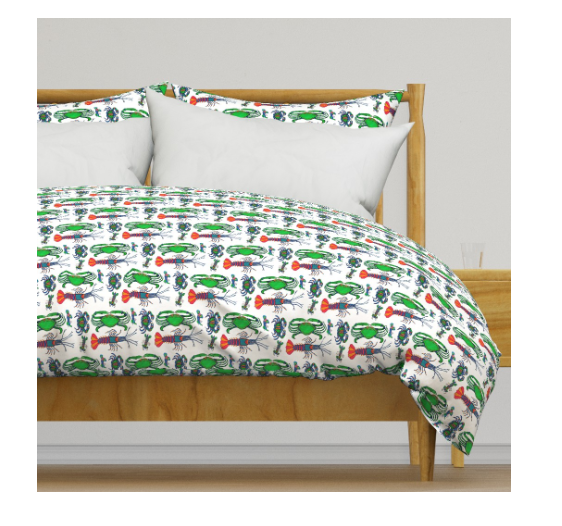 Bright Crustaceans Duvet