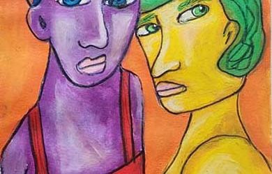 Two Worried Girls, Version 2