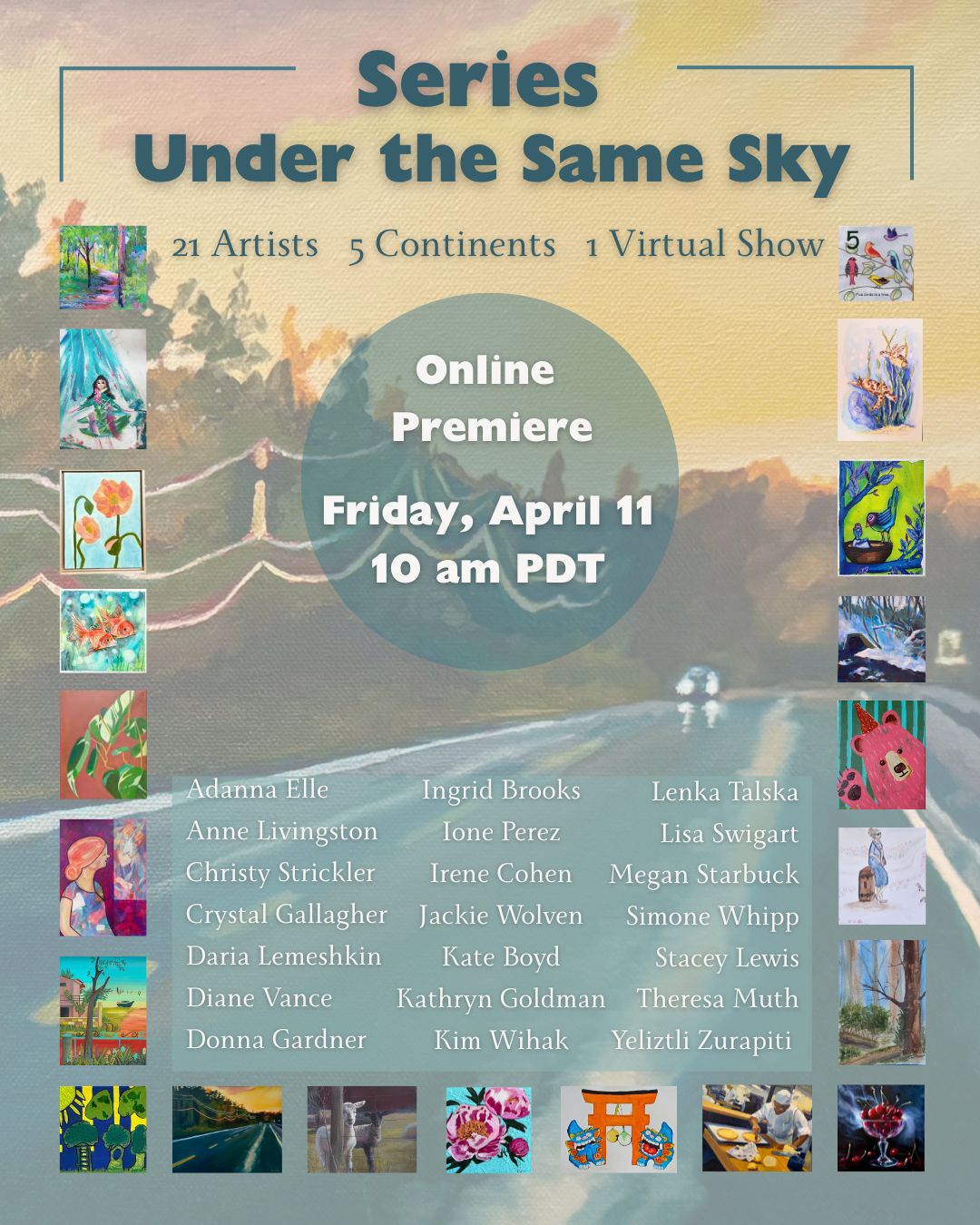 Series Under The Same Sky Art Exhibition flyer