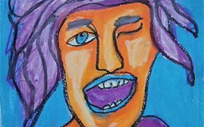 Happy Feelings | Oil Pastel Portrait